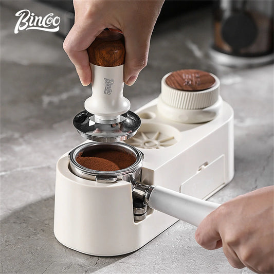 BINCOO Espresso Tamping Base 51-58mm Adjustable Portafilter Holder Distributor Stand