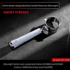 58mm 2-Ear Bottomless Portafilter, Stainless Steel