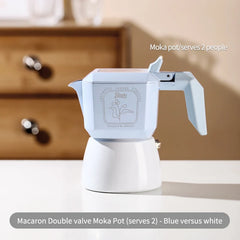 Bincoo Double-Valve Aluminum Moka Pot