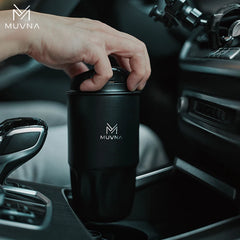 MUVNA 260/450ml Insulated SS Vacuum Flask, Hot/Cold Travel Coffee Mug