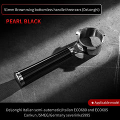 58mm 2-Ear Bottomless Portafilter, Stainless Steel