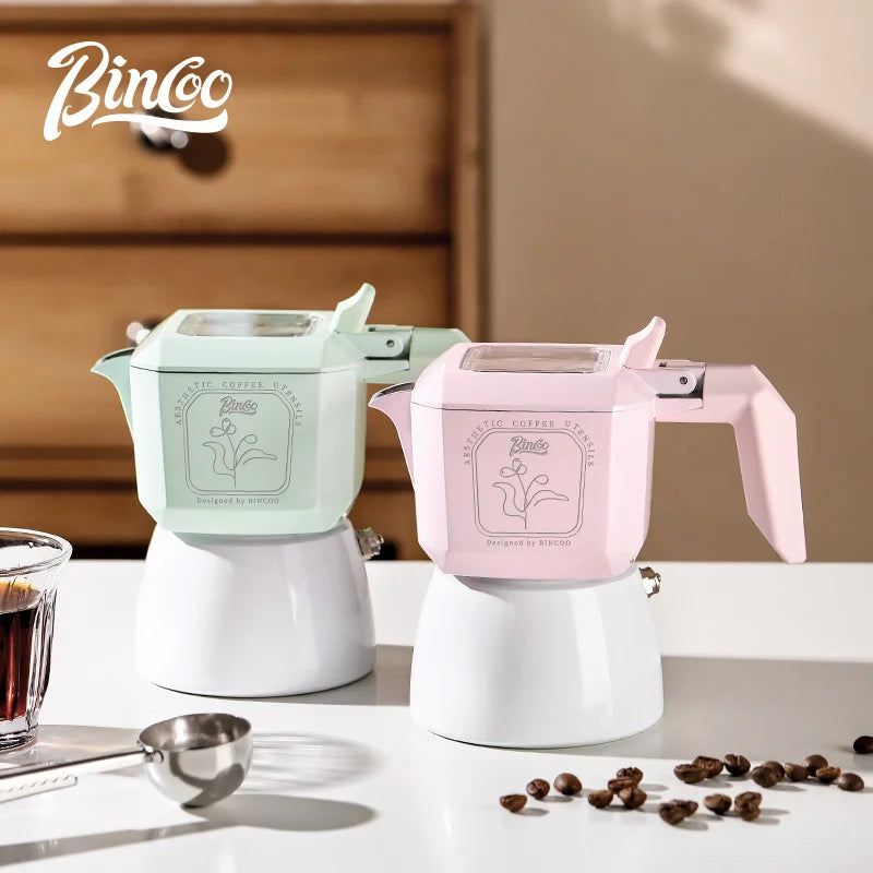 Bincoo Double-Valve Aluminum Moka Pot