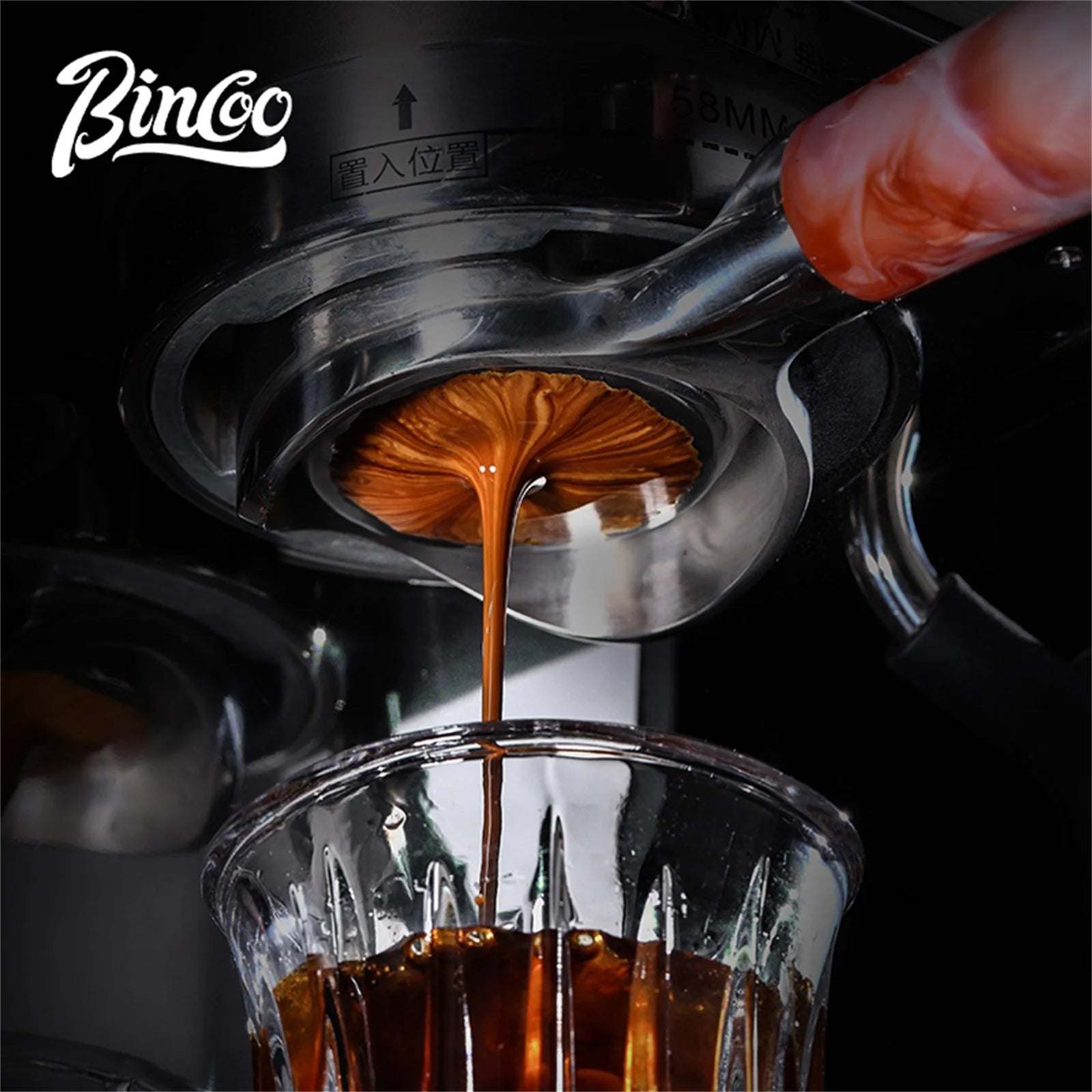 58mm 2-Ear Bottomless Portafilter, Stainless Steel