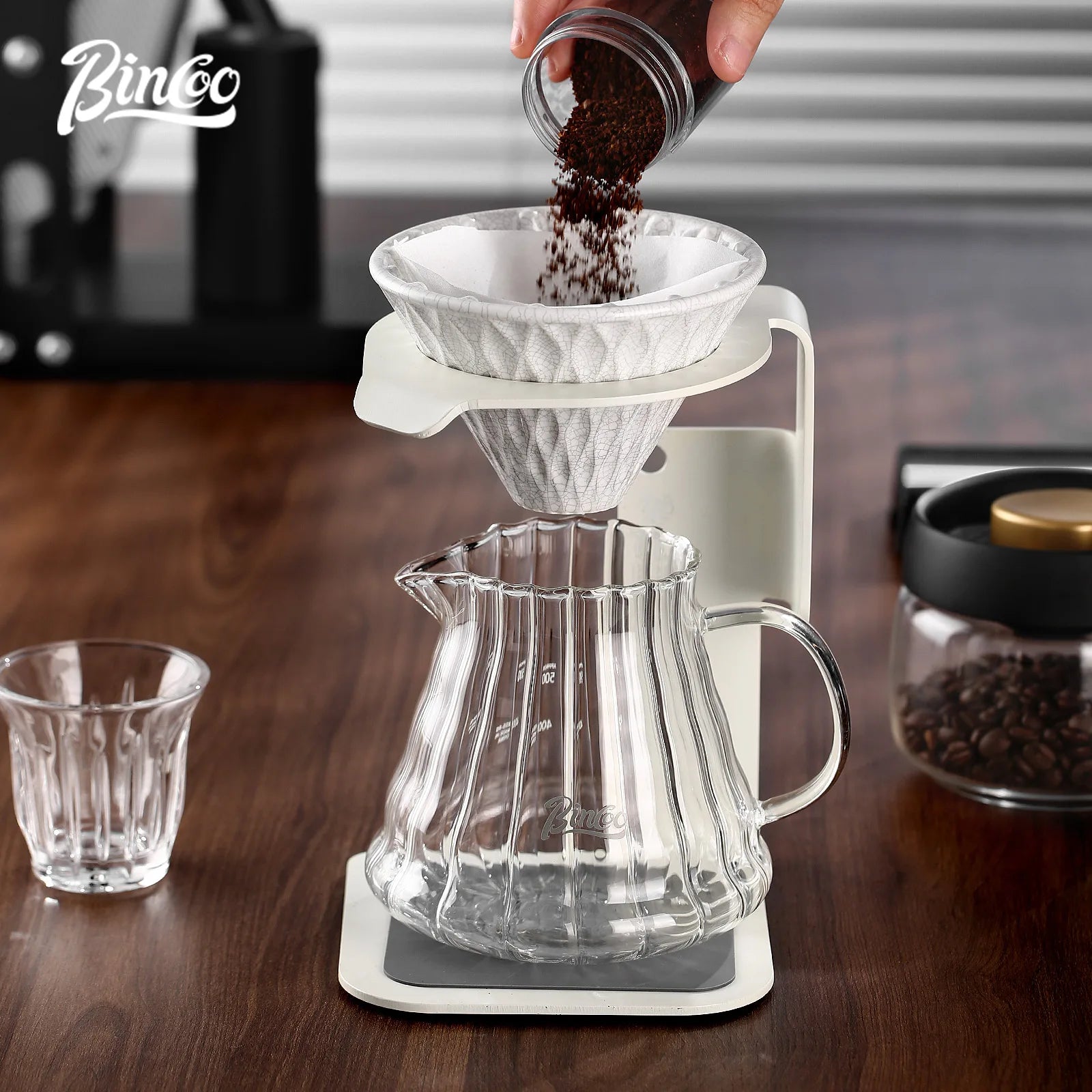 Bincoo Stainless Steel Coffee Drip Stand for Pour Over Brewing