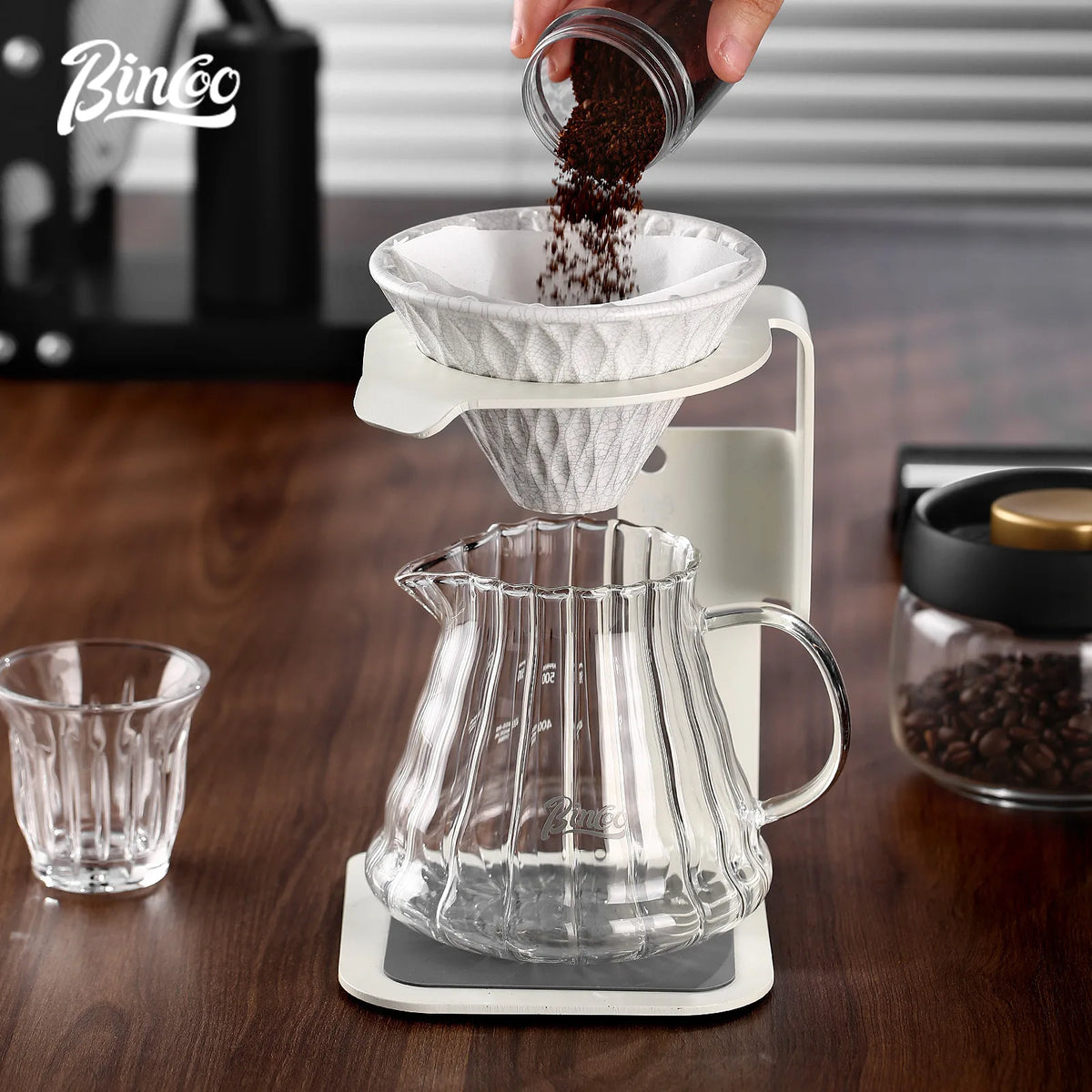 Bincoo Stainless Steel Coffee Drip Stand for Pour Over Brewing