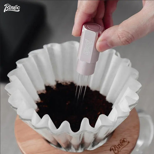 Bincoo Coffee Stainless Steel Magnetic Espresso Loose Powder Needle