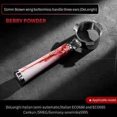 58mm 2-Ear Bottomless Portafilter, Stainless Steel