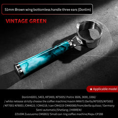 58mm 2-Ear Bottomless Portafilter, Stainless Steel