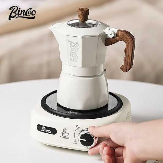 Bincoo Double-Valve Mocha Pot Electric Stove Set