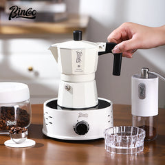 Bincoo Double-Valve Moka Pot with Electric Ceramic Heater 220V 500W