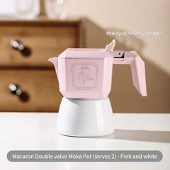 Bincoo Double-Valve Aluminum Moka Pot