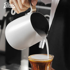 600ml Stainless Steel Coffee Milk Frothing Pitcher with Measurement Markings