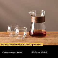 500ml Glass Pour Over Coffee Maker Set with Carafe and Filter