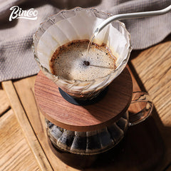 Bincoo 500ml Pour Over Coffee Maker Set (Glass Carafe, Glass Filter, Home/Office)