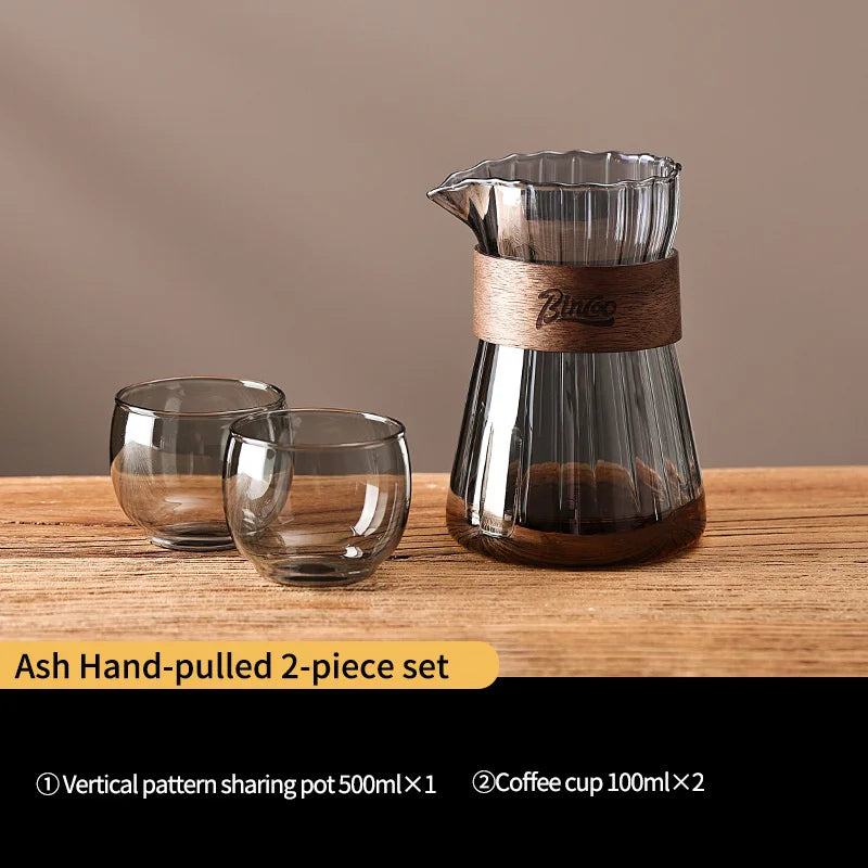500ml Glass Pour Over Coffee Maker Set with Carafe and Filter