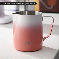 350/600ML Milk Frothing Pitcher – 304 Stainless Steel Latte Jug with Precision Scale