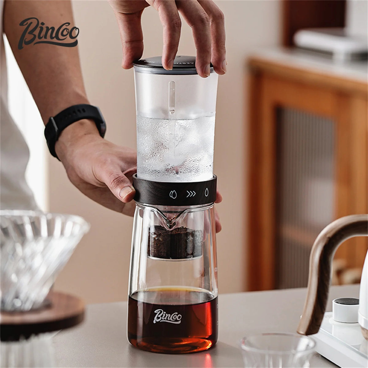 Portable Glass Ice Drip Cold Brew Coffee Maker