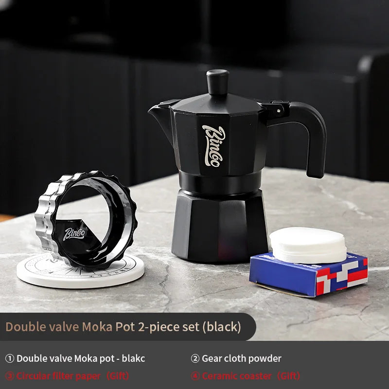 Bincoo Double-Valve Coffee Moka Pot 4,5 pcs