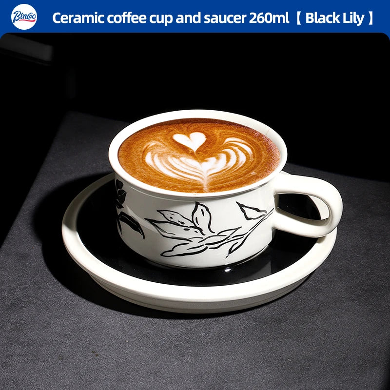 Style Hand-painted Ceramic Coffee Cup