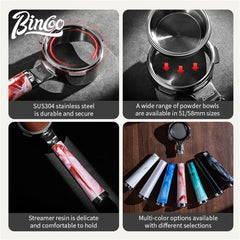 58mm 2-Ear Bottomless Portafilter, Stainless Steel