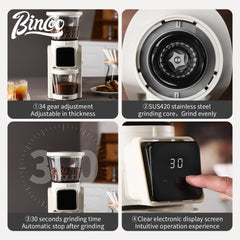 Bincoo Automatic Burr Mill Electric Coffee Grinder with Digital Display