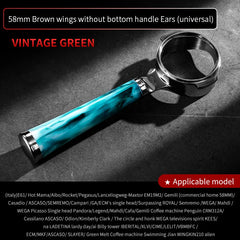 58mm 2-Ear Bottomless Portafilter, Stainless Steel