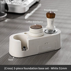 BINCOO Espresso Tamping Base 51-58mm Adjustable Portafilter Holder Distributor Stand