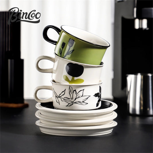 Style Hand-painted Ceramic Coffee Cup