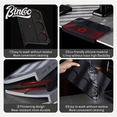 Barista Coffee Anti-Skid Silicone Tamping Mat, 51/53/58mm Portafilter Holder