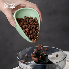 Ceramic Coffee Bean Measuring Tray and Cup