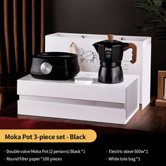 Bincoo Coffee Moka Pot Gift Box Double-Valve Espresso Maker