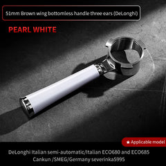 58mm 2-Ear Bottomless Portafilter, Stainless Steel